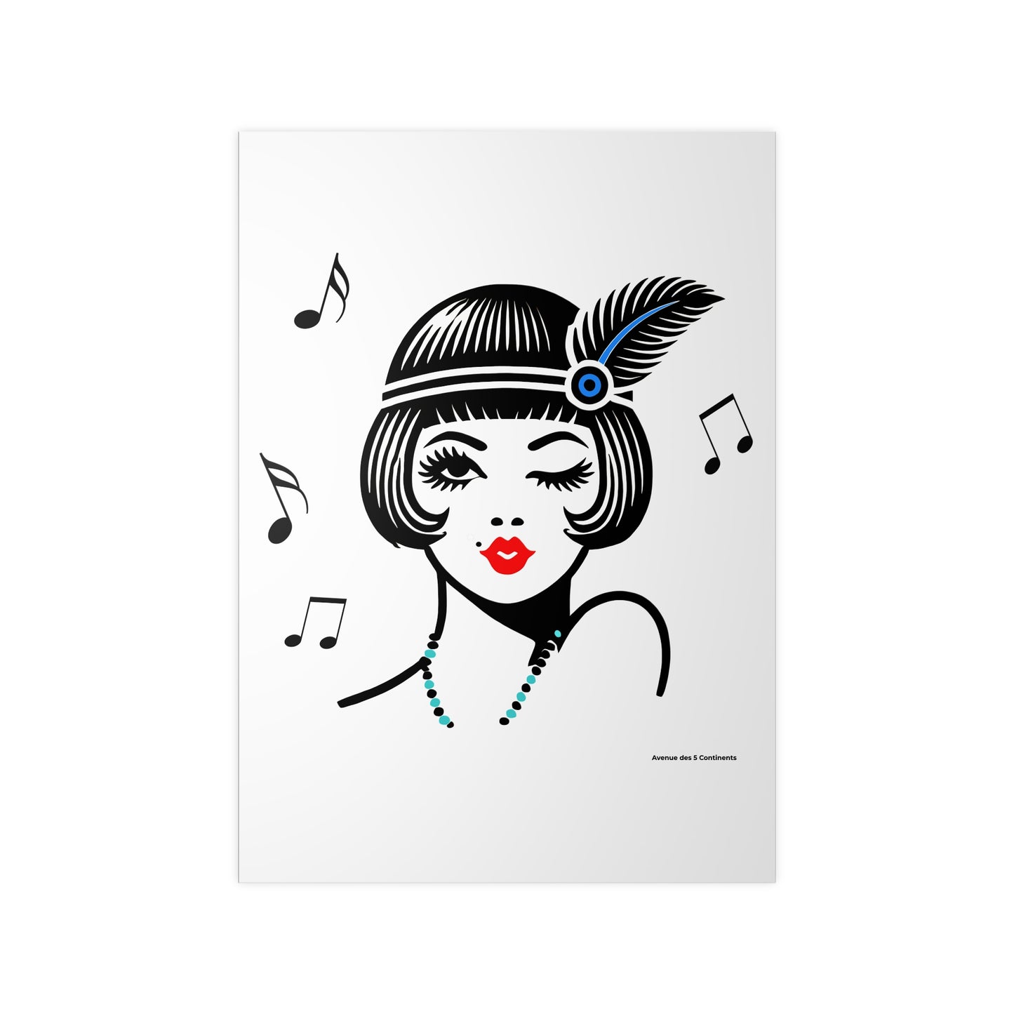 Affiche Artistique Danseuse de Charleston Américaine Rétro Vintage, Collection Amérique, Poster d'Art Mural et Décoration Originale