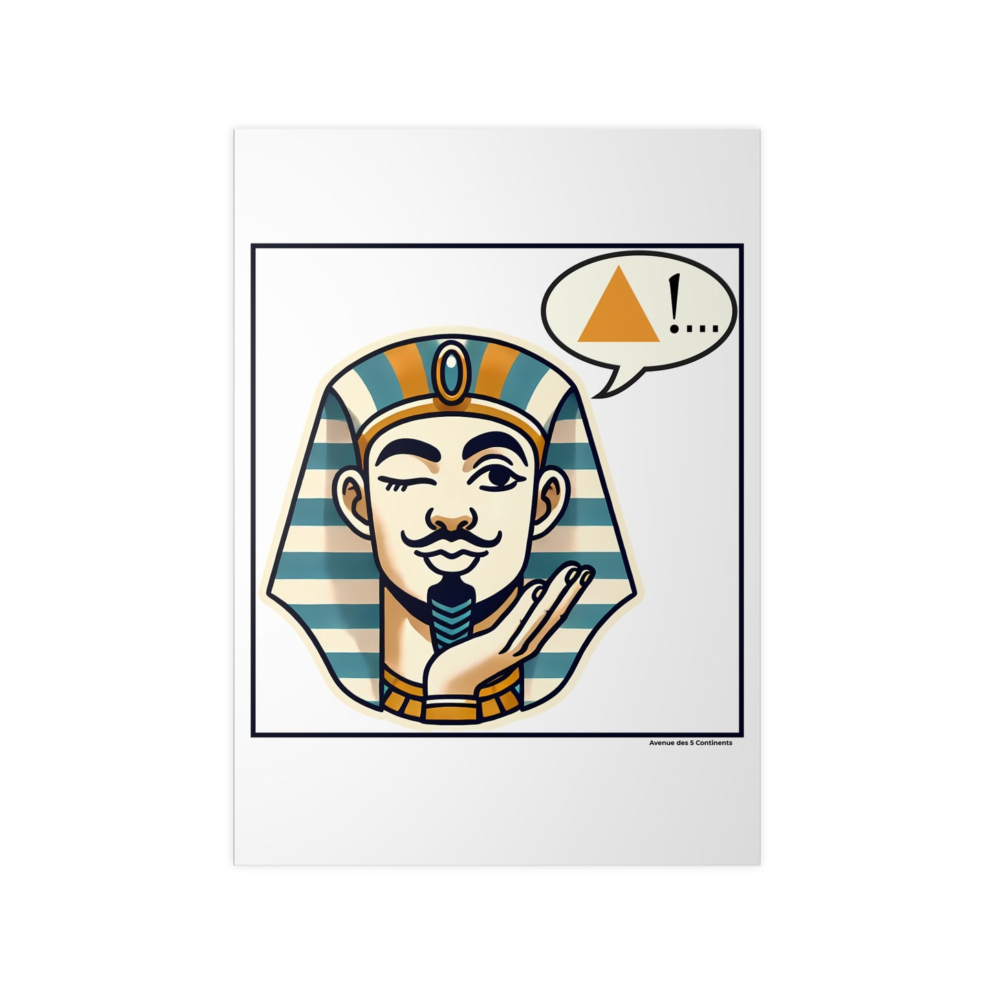 Affiche Artistique Imhotep, Maître Architecte du Pharaon Djoser, Collection Afrique, Poster d'Art Mural et Décoration Originale