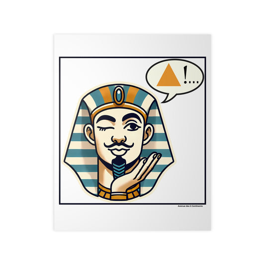 Affiche Artistique Imhotep, Maître Architecte du Pharaon Djoser, Collection Afrique, Poster d'Art Mural et Décoration Originale