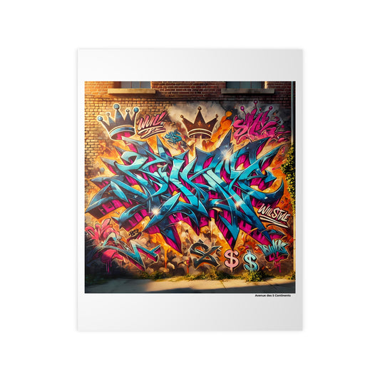 Affiche Artistique Graffiti Street Art, Collection Amérique, Poster d'Art Mural et Décoration Originale