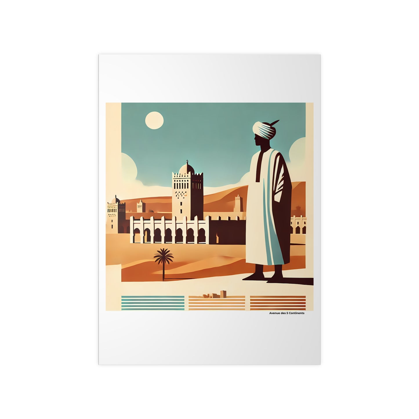 Affiche Artistique Mali Rétro Vintage, Collection Afrique, Poster d'Art Mural et Décoration Originale