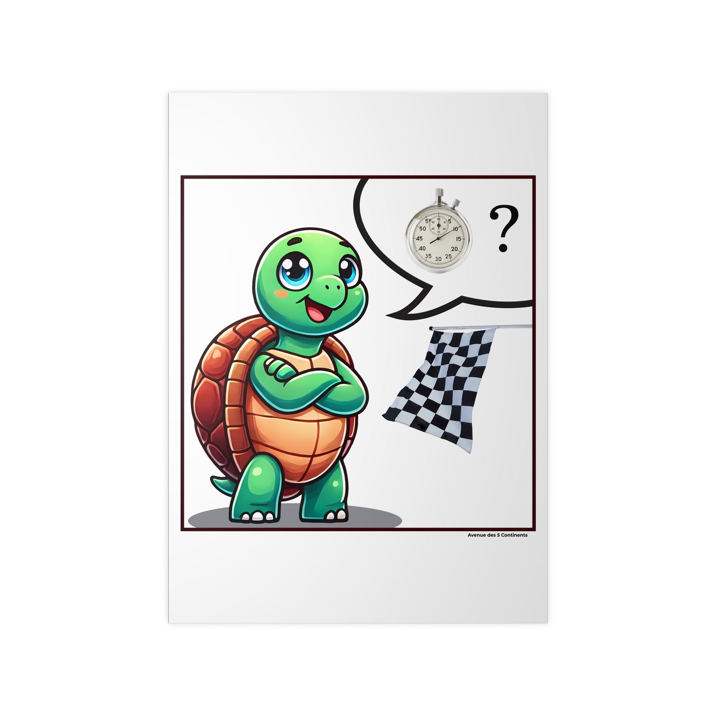 Affiche Artistique Tortue d'Océanie, Collection Océanie, Poster d'Art Mural et Décoration Originale